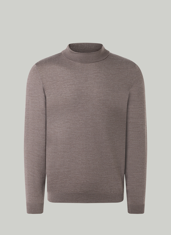 Pullover Rollkragen 1/1 Arm Cedar Wood Frontansicht
