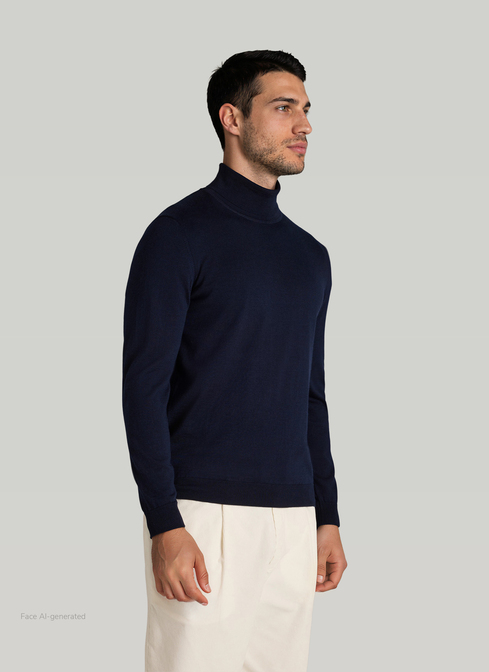 Pullover Rollkragen 1/1 Arm width=