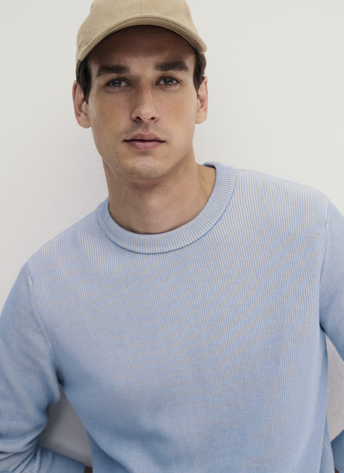 Pullover Rundhals 1/1 Arm width=