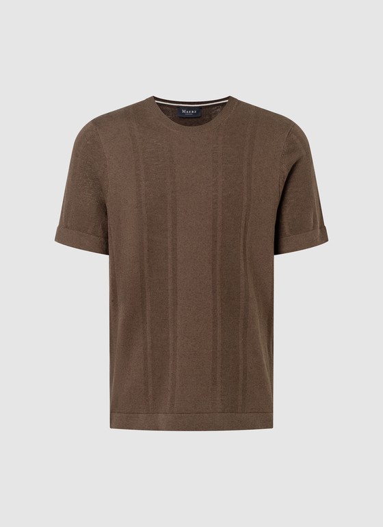 T-Shirt 1/2 Arm Nougat Frontansicht