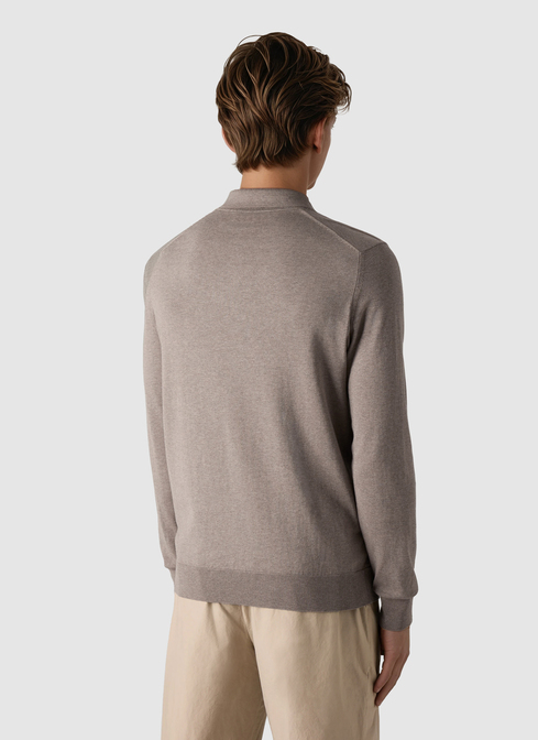 Pullover Polokragen Knopf 1/1 Arm width=