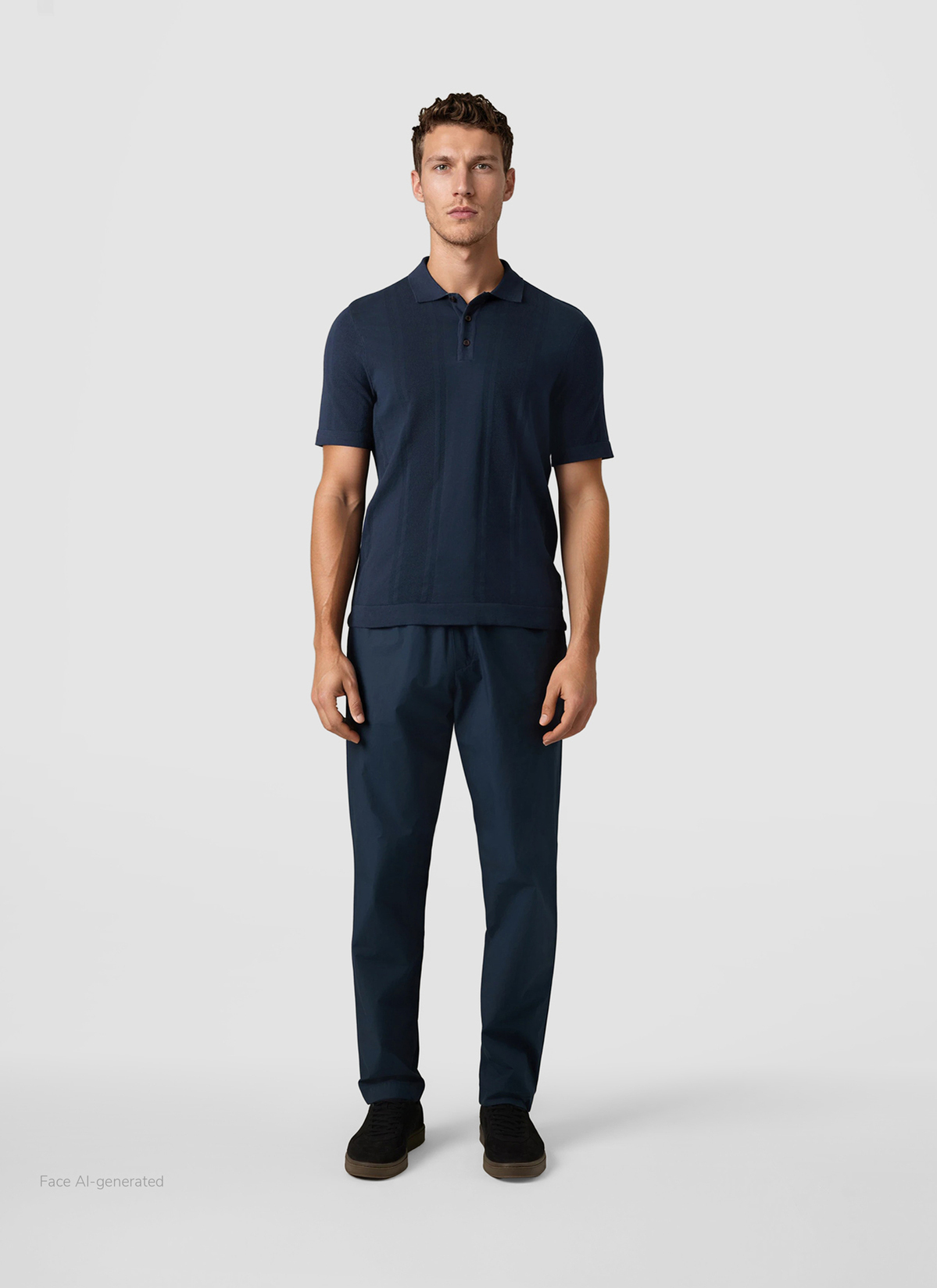Poloshirt, Night Sky Detailansicht 2