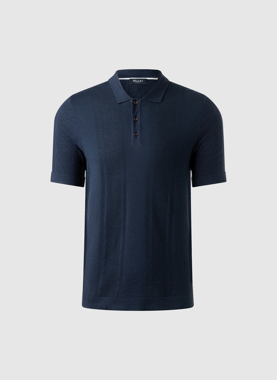 Poloshirt Night Sky Frontansicht