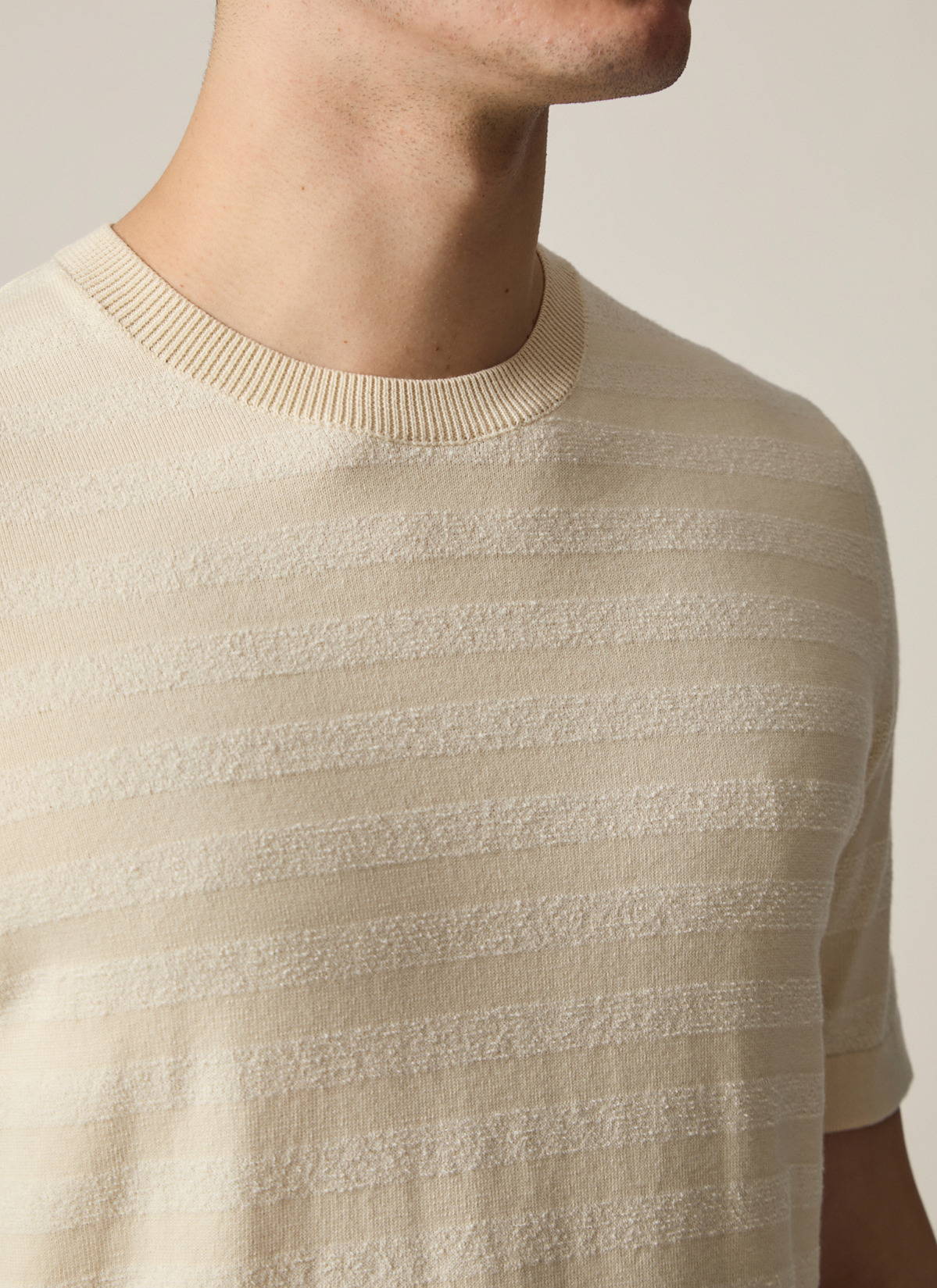 Pullover Rundhals 1/2 Arm, Mascarpone Detailansicht 1