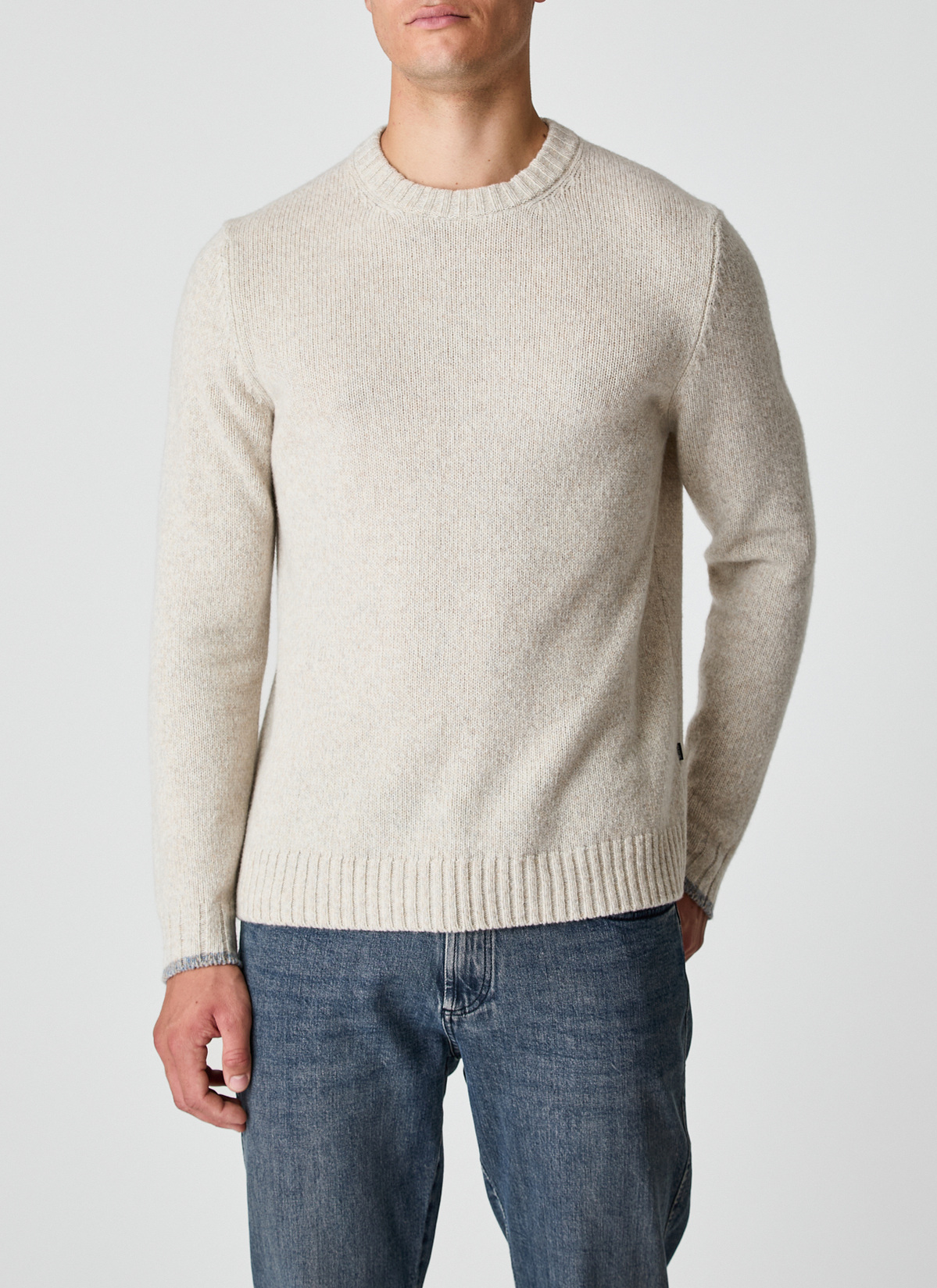 Pullover Rundhals 1/1 Arm, Gravel Path Detailansicht 1