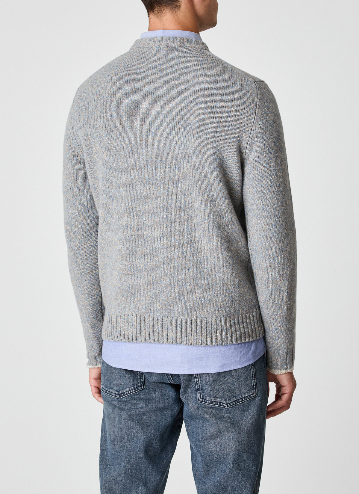 Pullover Rundhals 1/1 Arm, Beach Rückansicht