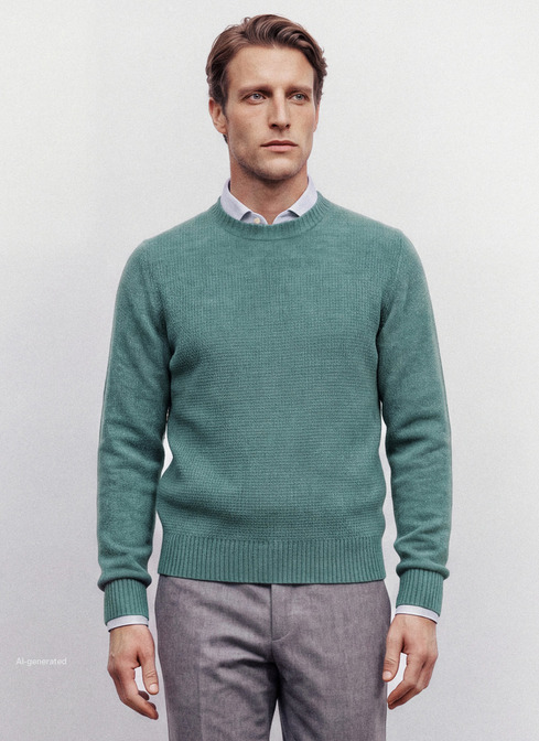 Pullover Rundhals 1/1 Arm width=