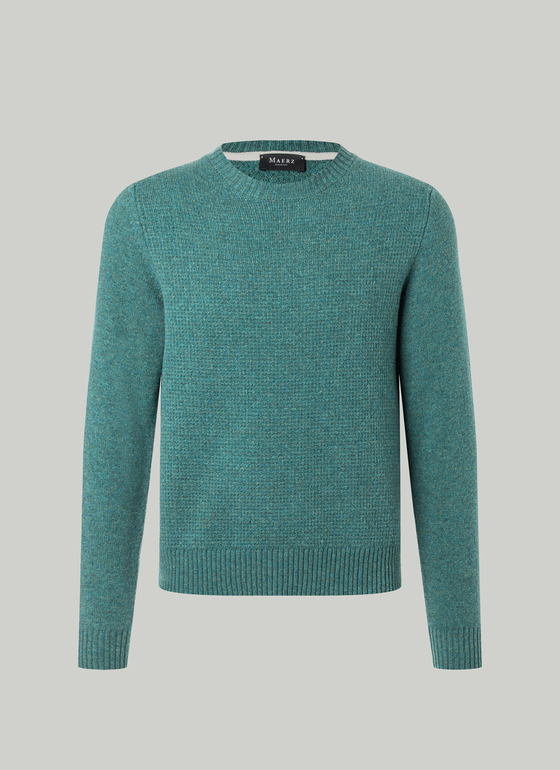 Pullover Rundhals 1/1 Arm Foggy Wood Frontansicht