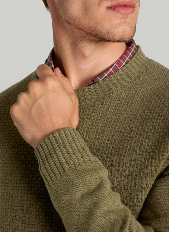 Pullover Rundhals 1/1 Arm Fresh Herbs Frontansicht