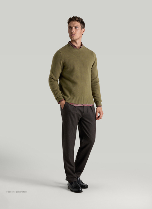 Pullover Rundhals 1/1 Arm width=