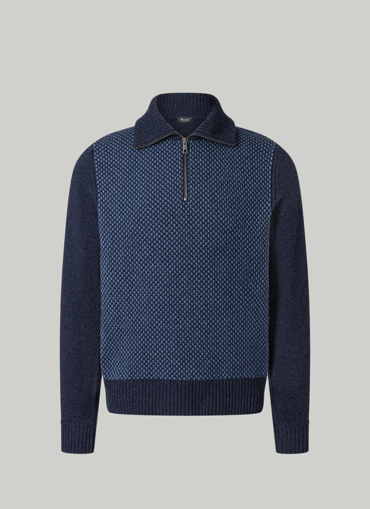 Pullover Troyer 1/1 Arm, Midnight Blue 