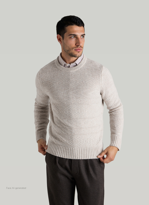 Pullover Rundhals 1/1 Arm width=