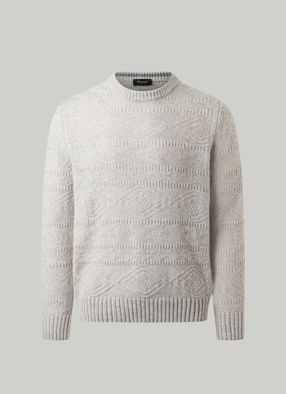 Pullover Rundhals 1/1 Arm Autumn Stone Frontansicht
