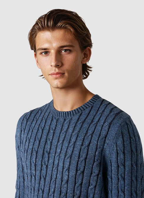 Pullover Rundhals 1/1 Arm width=