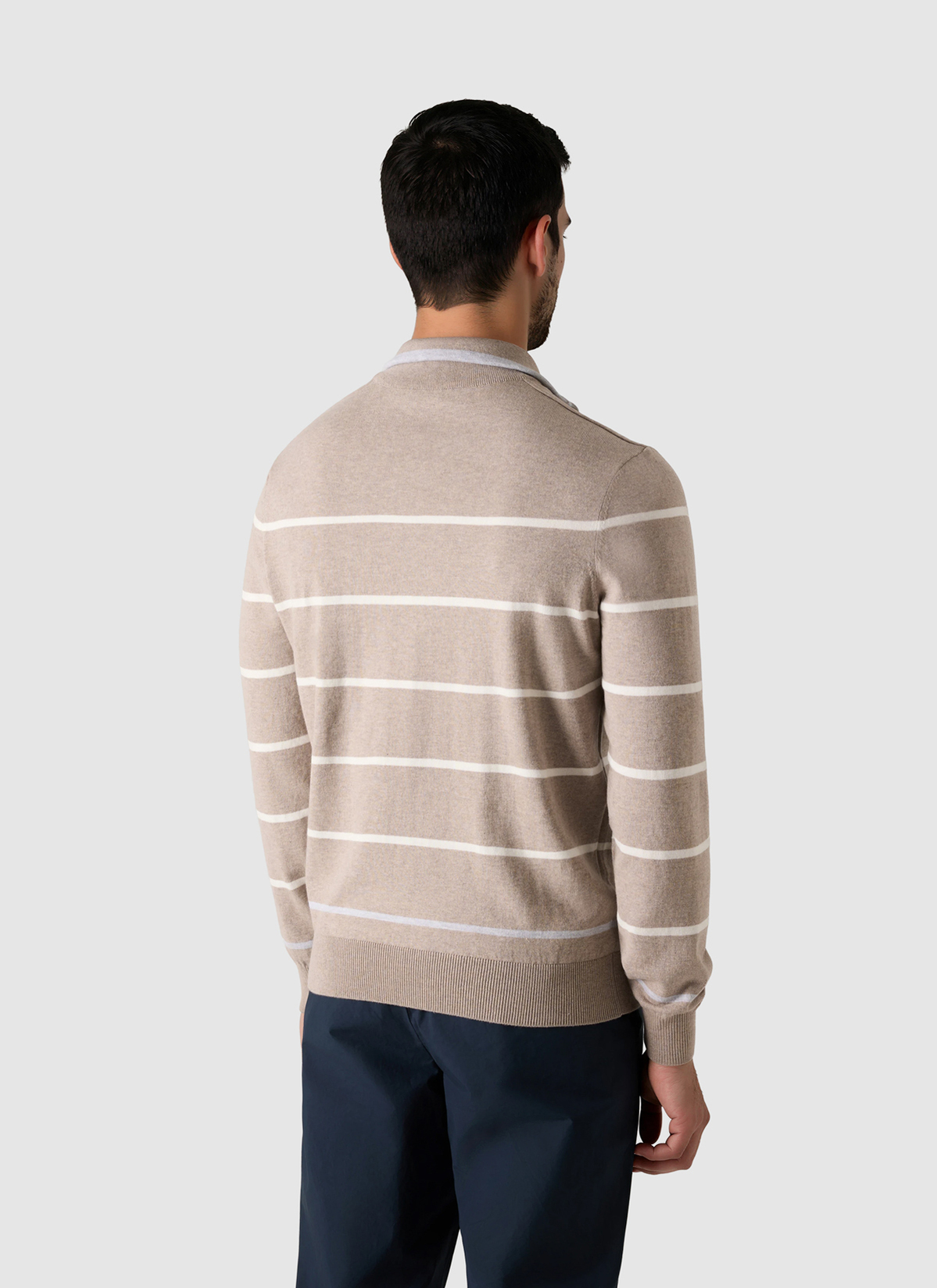 Pullover Troyer 1/1 Arm, Light Almond Rückansicht