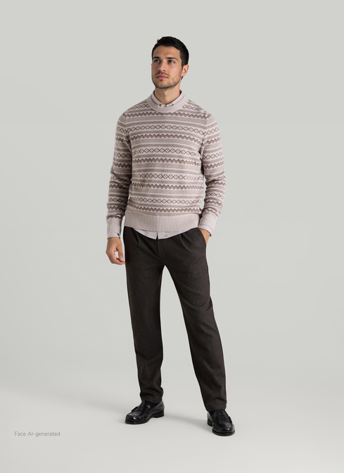 Pullover Rundhals 1/1 Arm width=