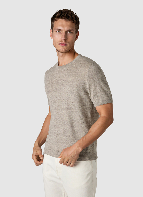 Pullover Rundhals 1/2 Arm Frappuccino Frontansicht