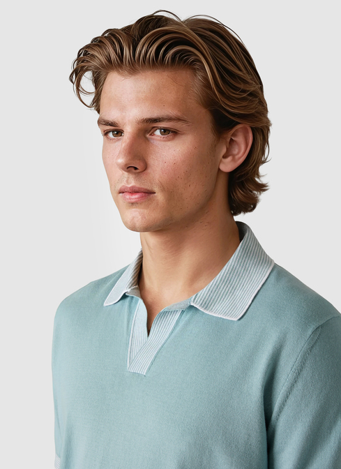 Pullover Polo 1/2 Arm width=