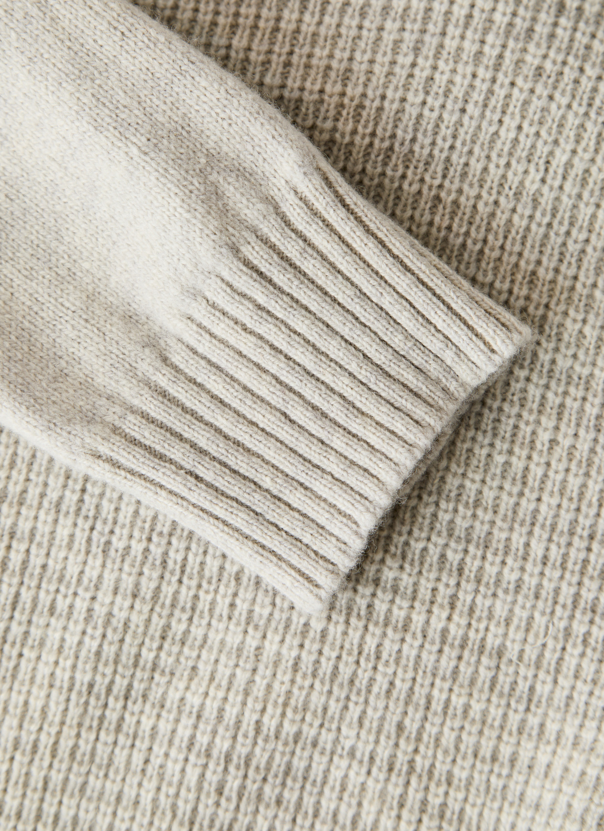 Pullover Troyer 1/1 Arm, Mascarpone Cream 