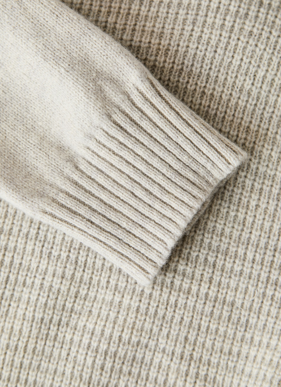 Pullover Troyer 1/1 Arm Mascarpone Cream Frontansicht