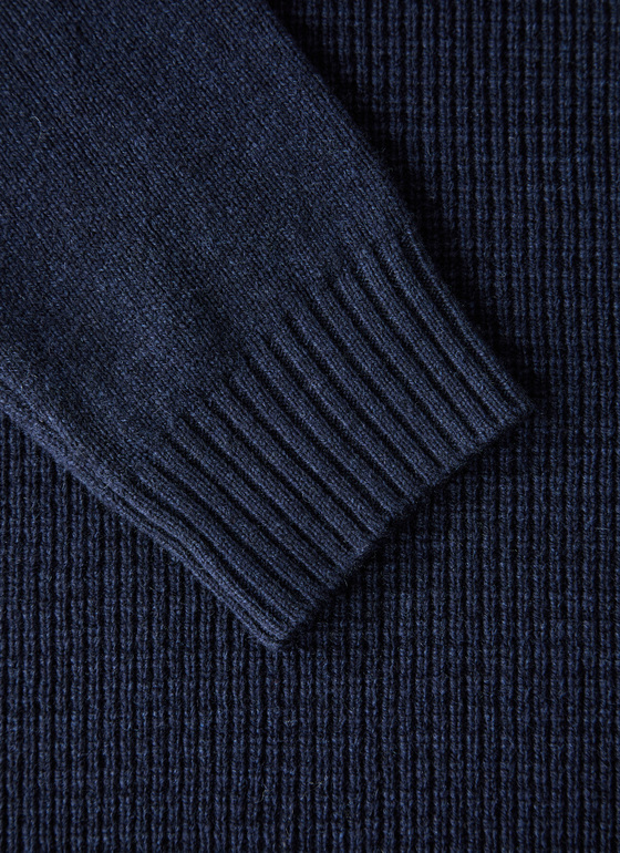 Pullover Troyer 1/1 Arm Deep Sea Frontansicht