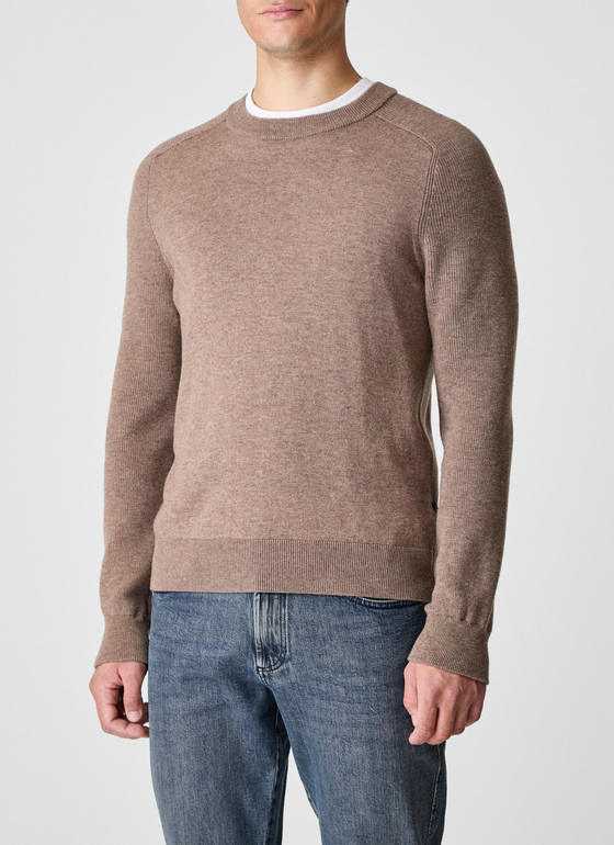 Pullover Rundhals 1/1 Arm Twig Frontansicht