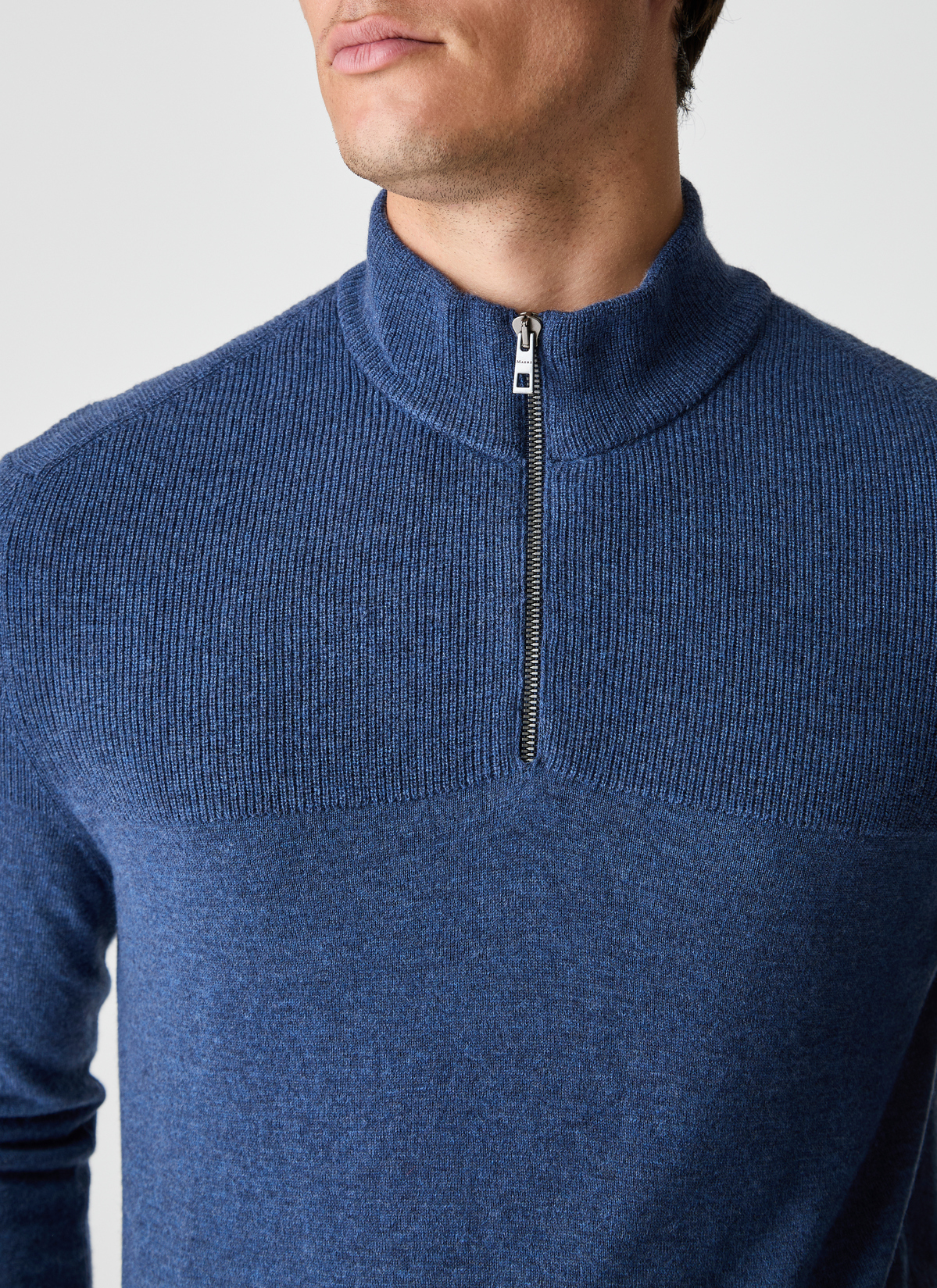 Pullover Troyer 1/1 Arm, Deep Sea Detailansicht 2