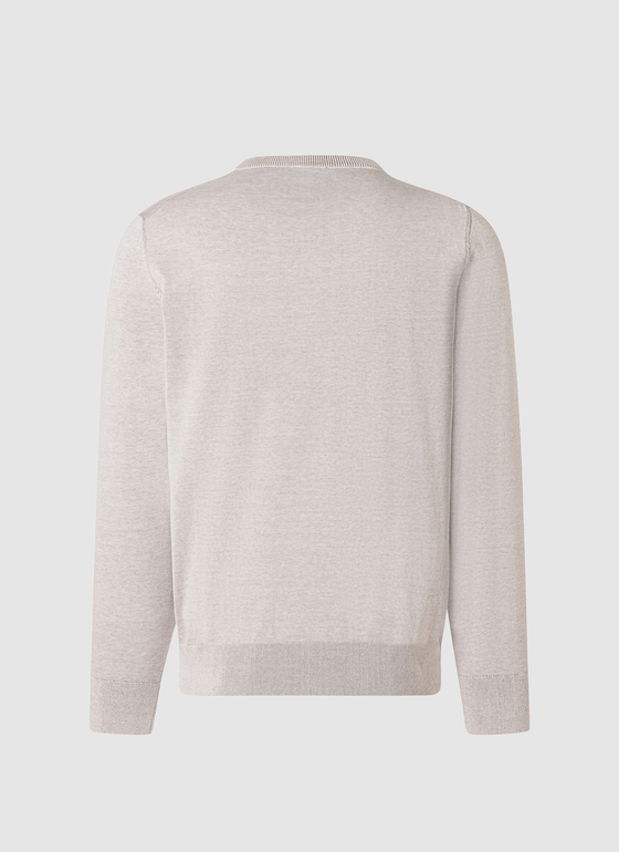 Pullover Rundhals 1/1 Arm Frappuccino Frontansicht