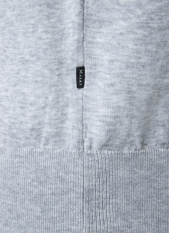 Pullover Rundhals 1/1 Arm Clear Silver Frontansicht