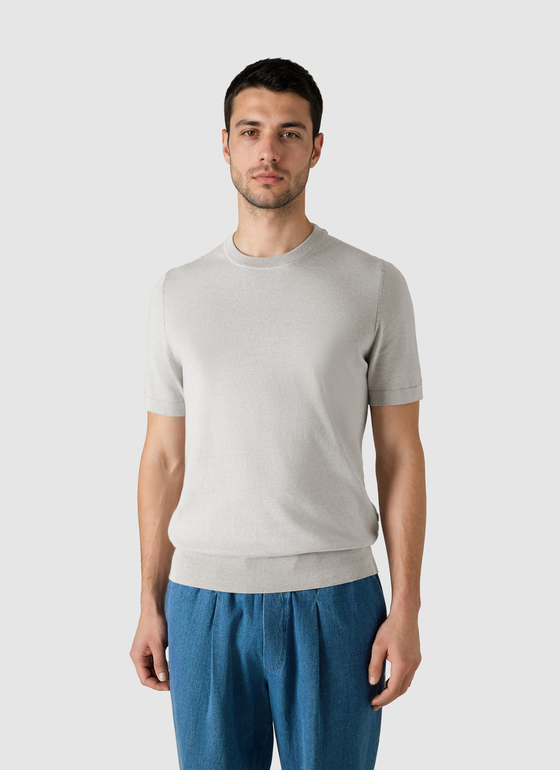 Pullover Rundhals 1/2 Arm Frappuccino Frontansicht