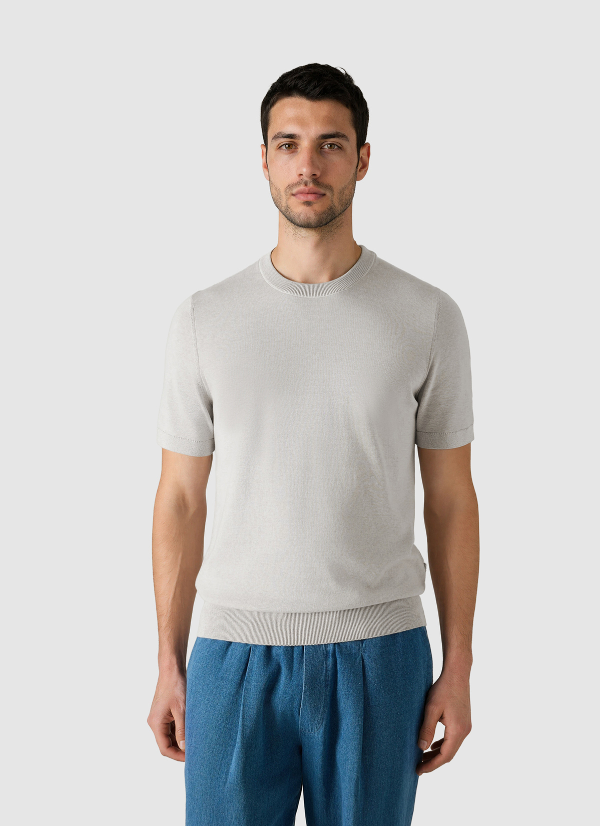 Pullover Rundhals 1/2 Arm, Frappuccino Detailansicht 2