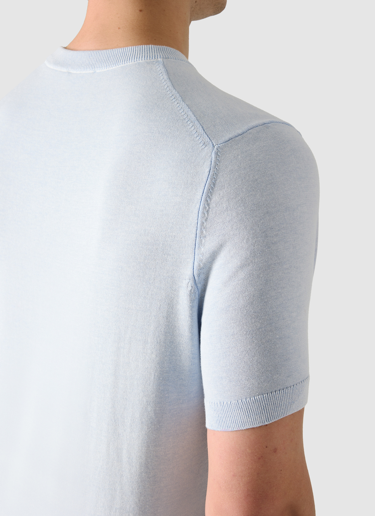 Pullover Rundhals 1/2 Arm, Blue Sky Detailansicht 1