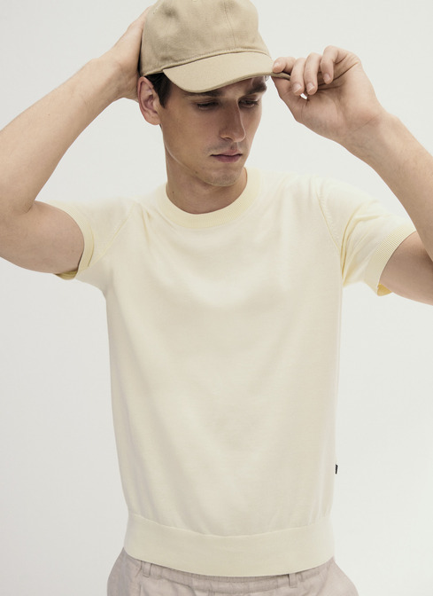 Pullover Rundhals 1/2 Arm width=