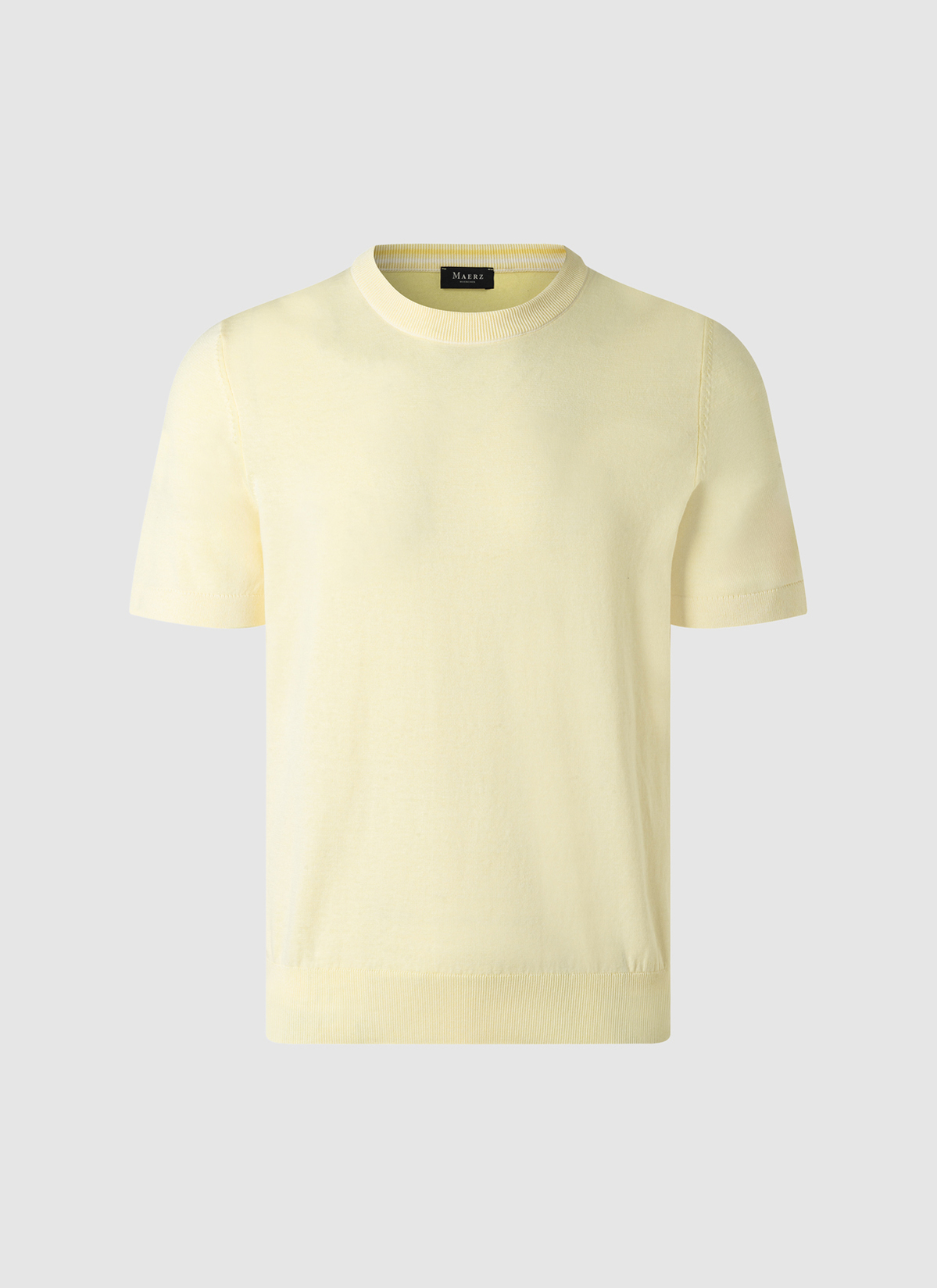 Pullover Rundhals 1/2 Arm, Light Yellow 