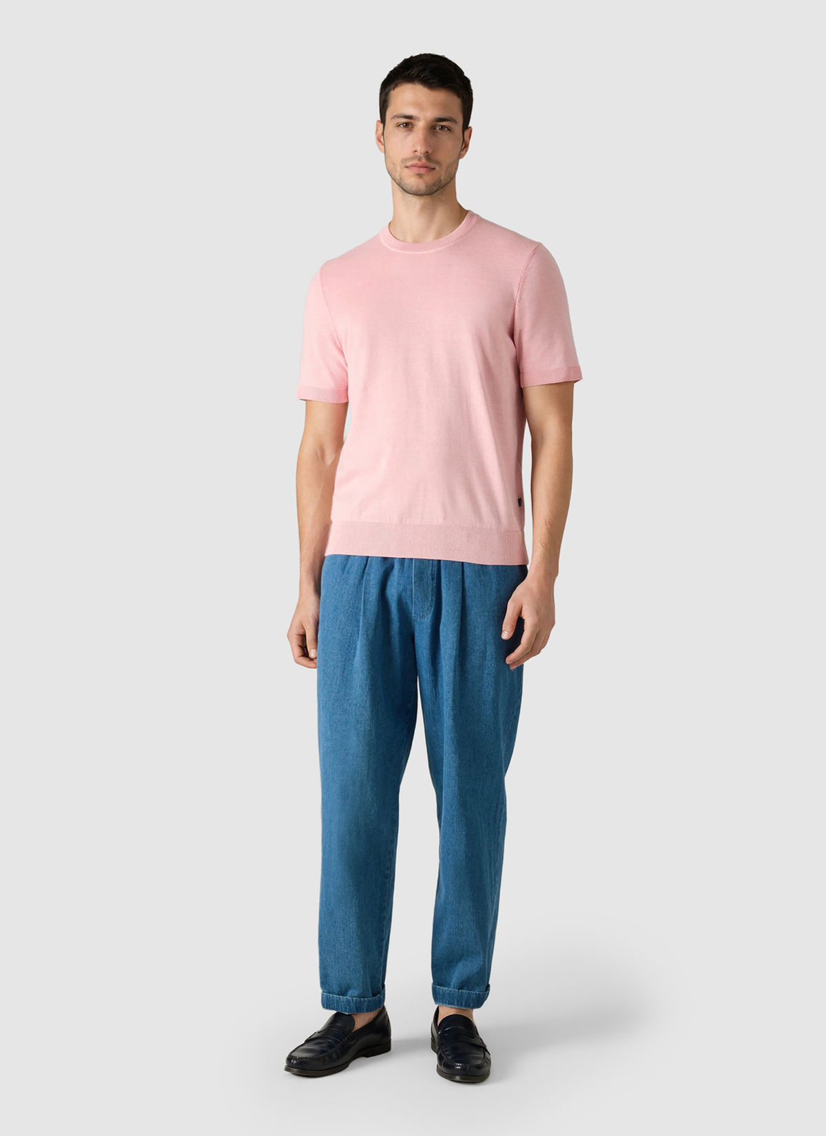 Pullover Rundhals 1/2 Arm, Shiny Flamingo Detailansicht 2