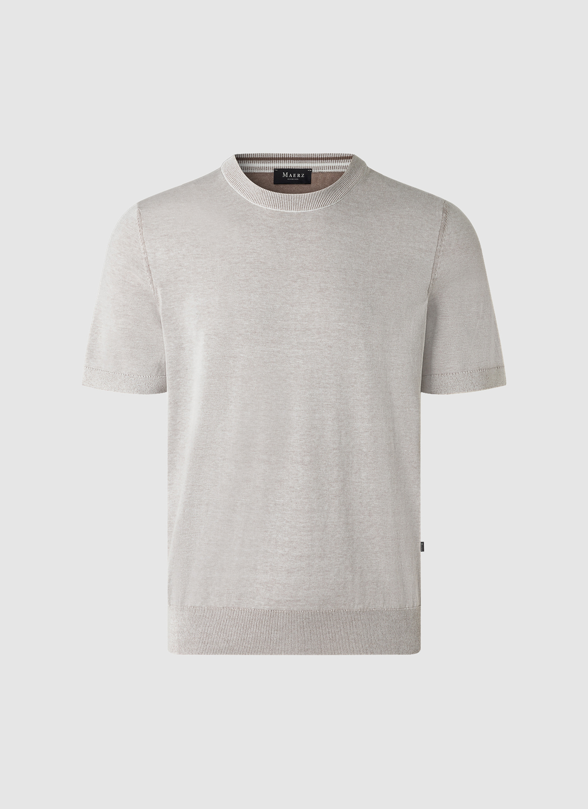 Pullover Rundhals 1/2 Arm, Frappuccino Frontansicht