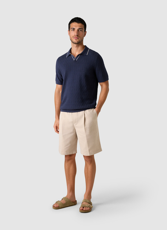 Poloshirt Dawn Blue Frontansicht