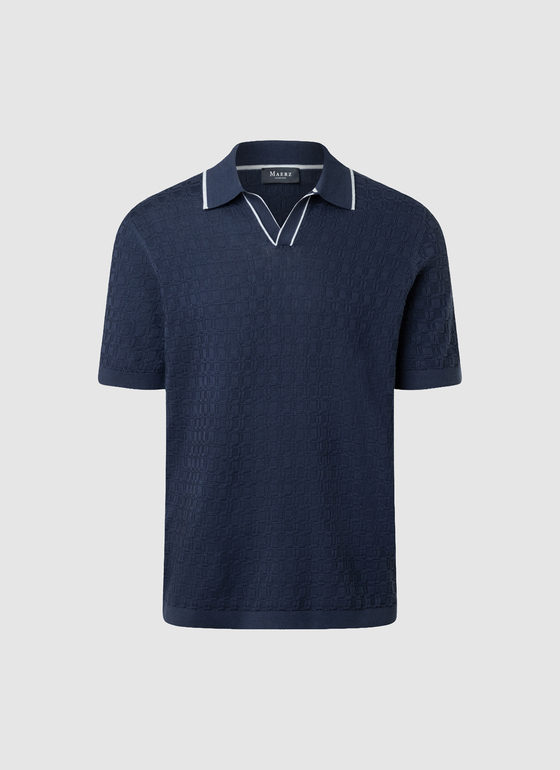 Poloshirt Dawn Blue Frontansicht