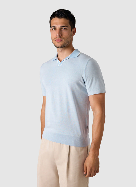 Poloshirt Blue Sky Frontansicht