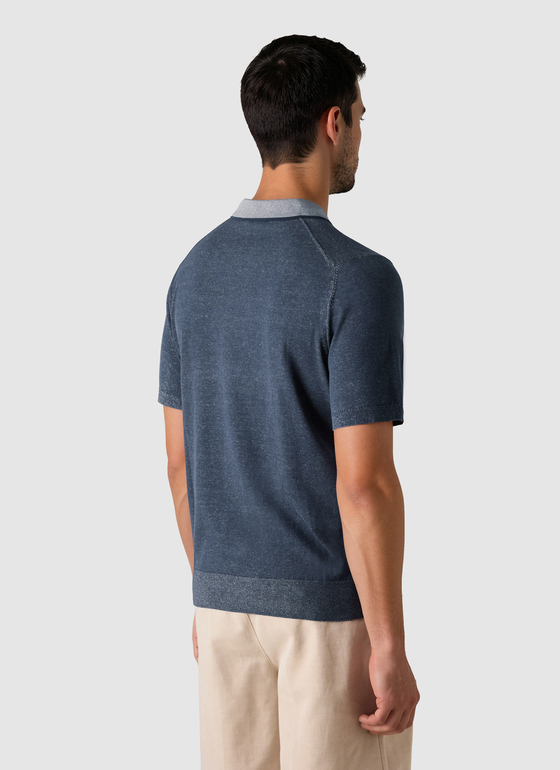 Poloshirt Dawn Blue Frontansicht