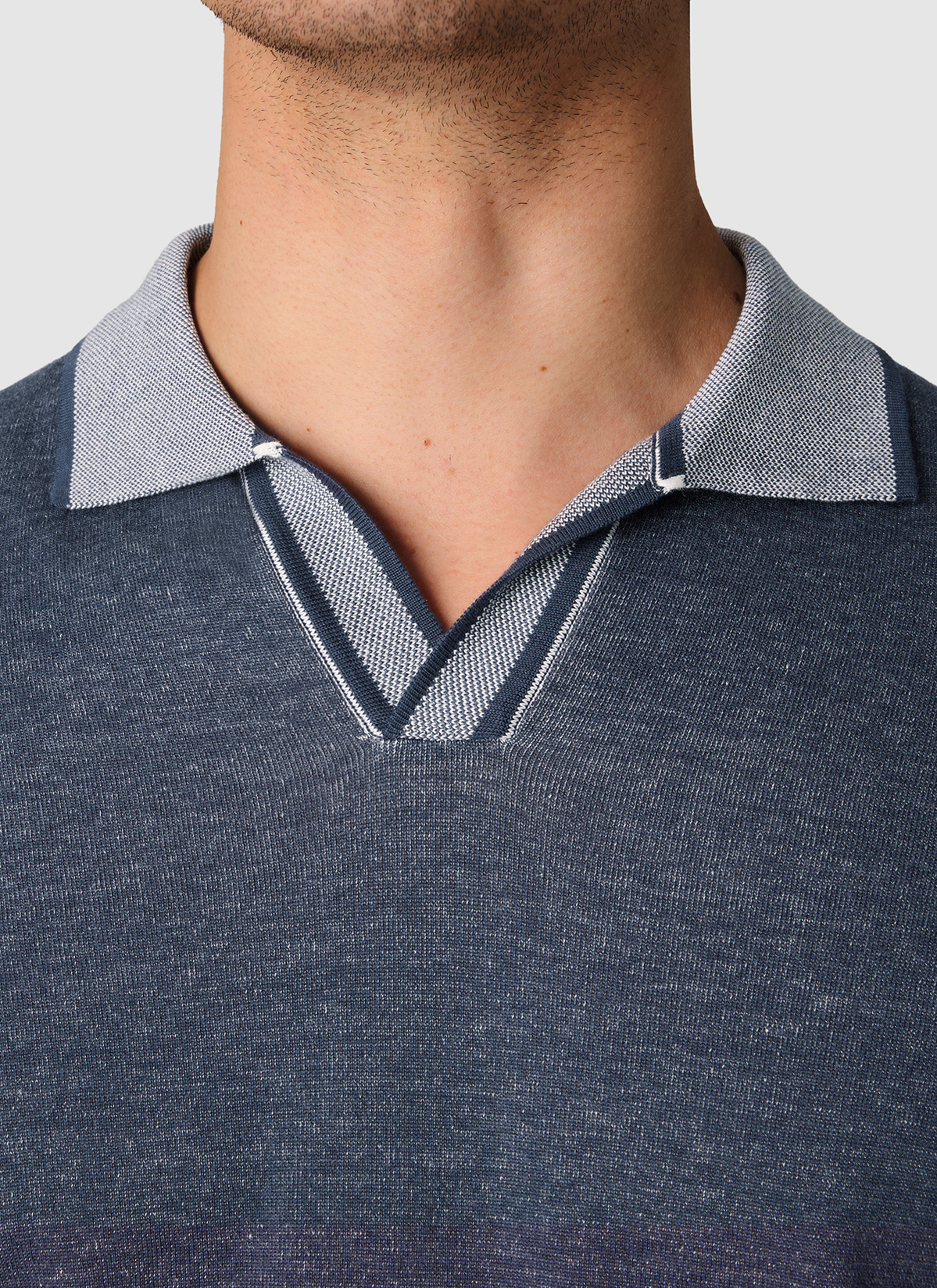 Poloshirt, Dawn Blue Detailansicht 1