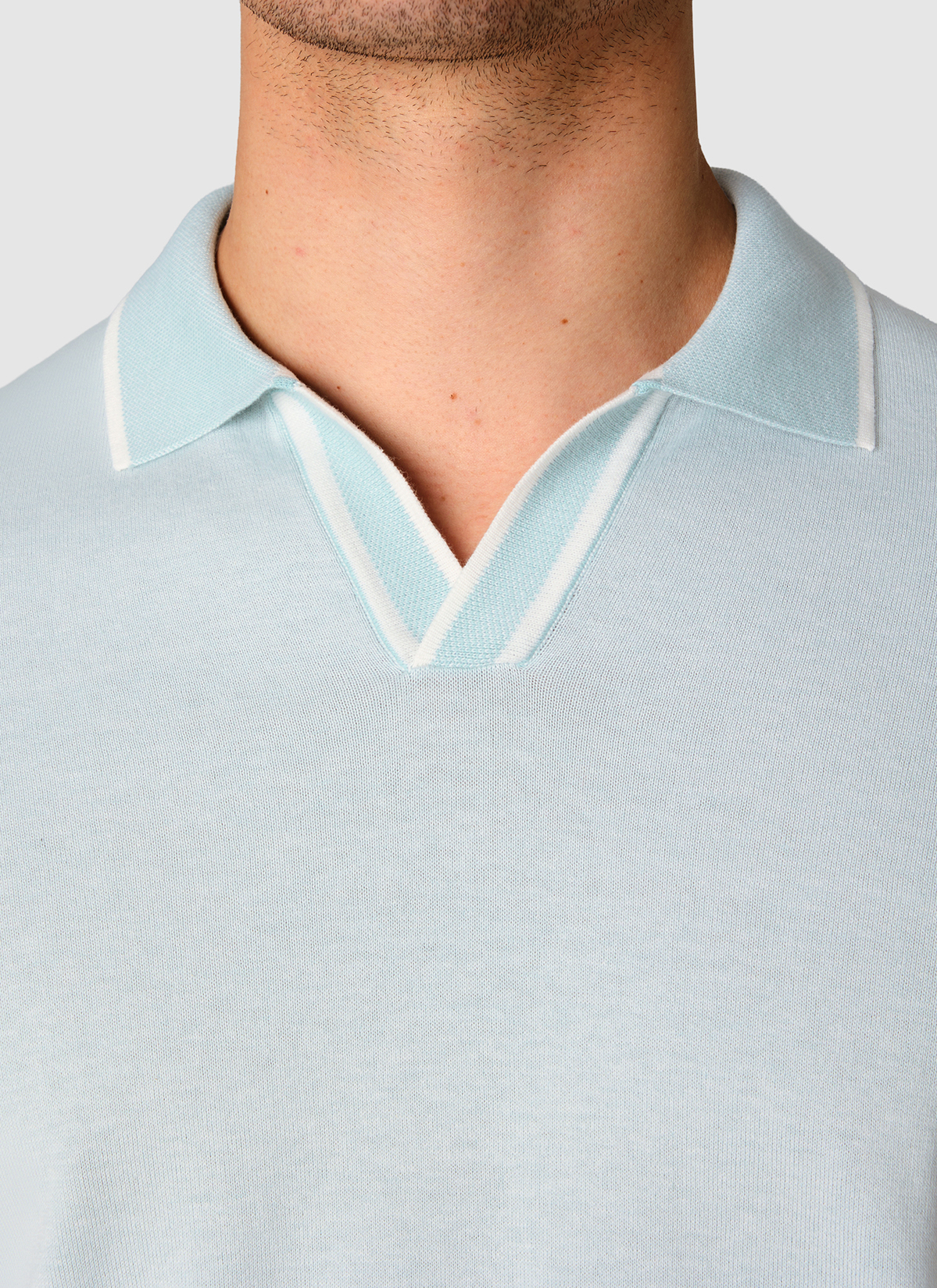 Poloshirt, Bright Aqua Detailansicht 1