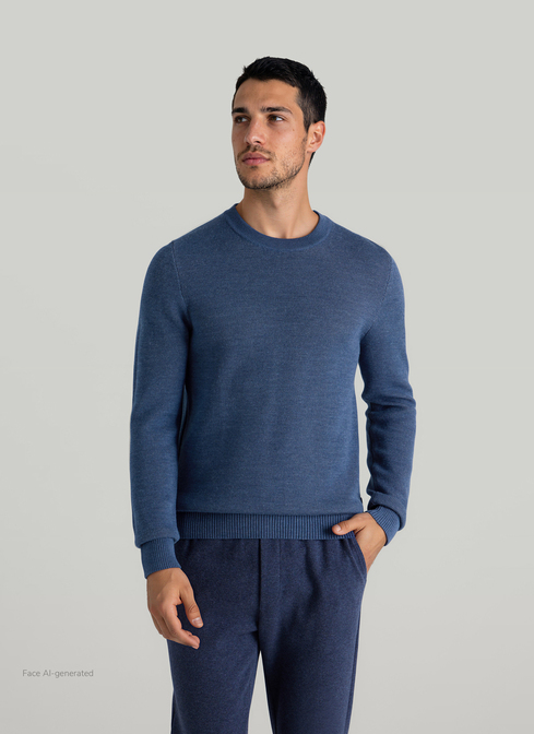 Pullover Rundhals 1/1 Arm width=