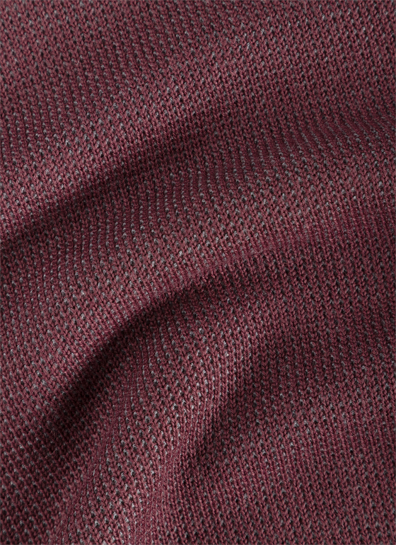 Pullover Rundhals 1/1 Arm Mellow Cherry Frontansicht