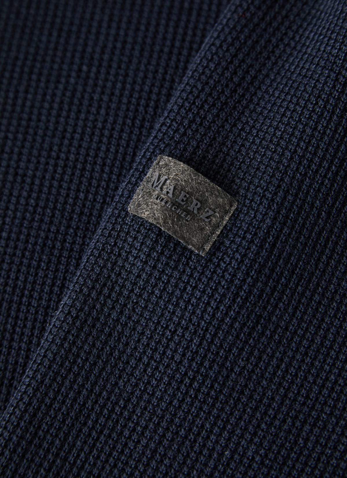 Pullover Stehkragen Zip 1/1 Arm, Navy 