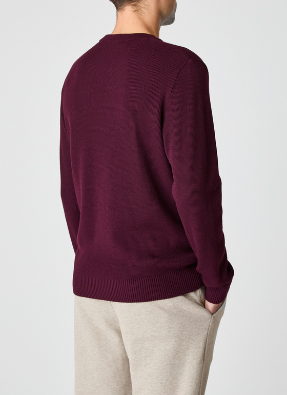 Pullover Rundhals 1/1 Arm Barolo Wine Frontansicht