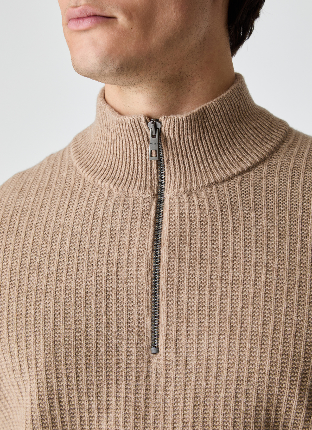 Pullover Troyer 1/1 Arm, Hazelnut Detailansicht 2
