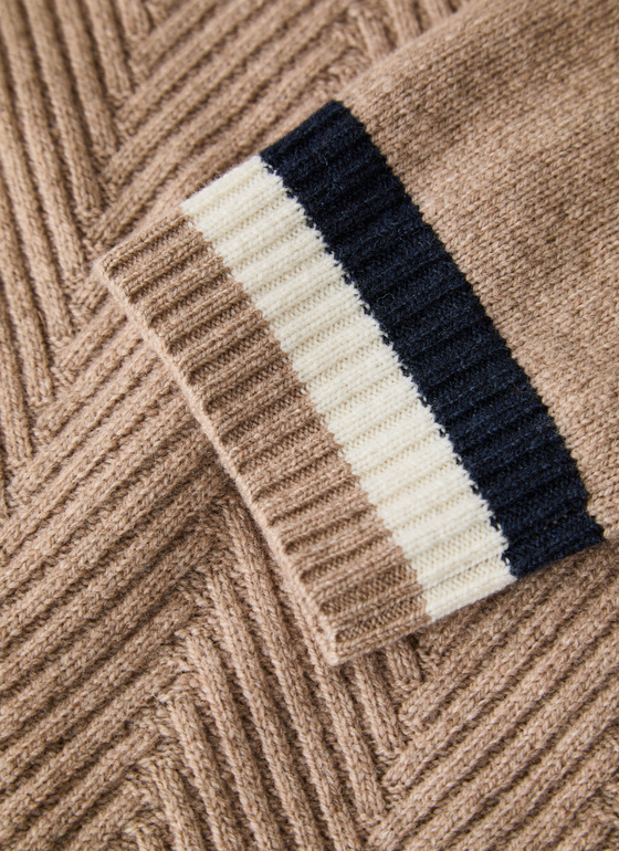 Pullover Rundhals 1/1 Arm Hazelnut Frontansicht