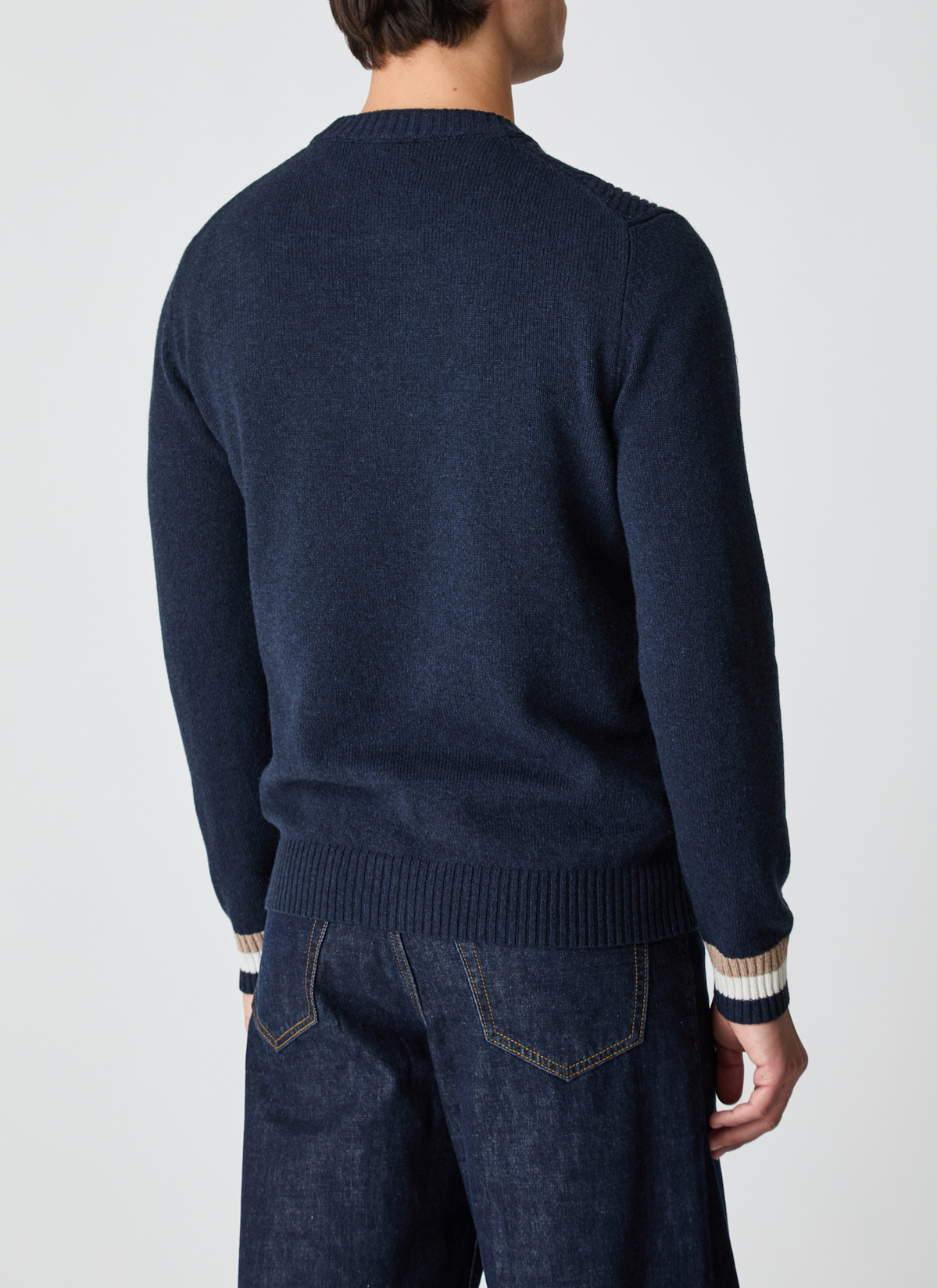 Pullover Rundhals 1/1 Arm, Bright Night Rückansicht