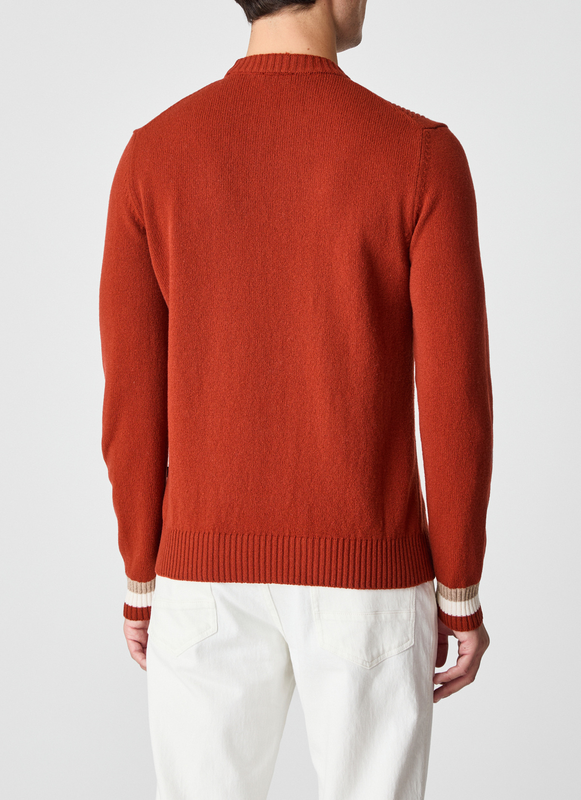 Pullover Rundhals 1/1 Arm, Light Buckeye Rückansicht